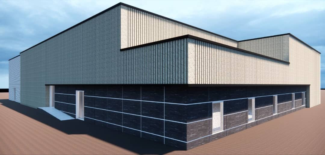 طراحی و تامین نمای آمفی تئاتر بنیاد شهید زاهدان